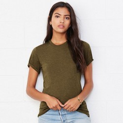 Plain Unisex triblend crew neck t-shirt Bella+Canvas 130 GSM